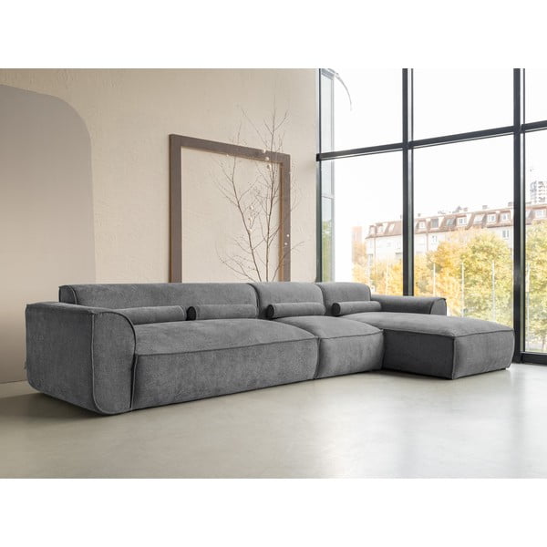 Pelēks stūra dīvāns (ar labo stūri) Flex Felix – Miuform-image-3