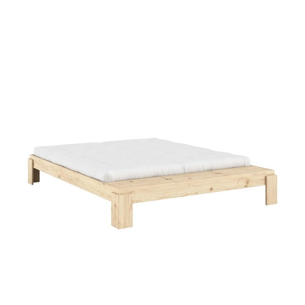 Dabīga toņa priedes masīvkoka divvietīga gulta ar redelēm 180x200 cm Layers – Karup Design-image-3