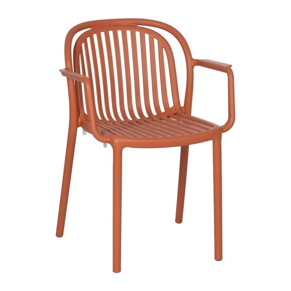 Terakotas oranžs plastmasas pusdienu krēsls Alia – Ixia