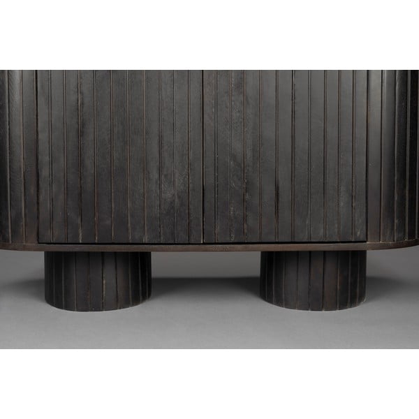 Tumši brūns mango masīvkoka skapītis 110x80x40 cm Kenji – Dutchbone-image-3