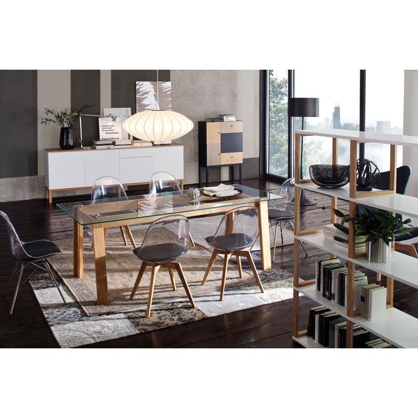 Balts kumode ar ozolkoka kājām Tenzo Patch-image-4