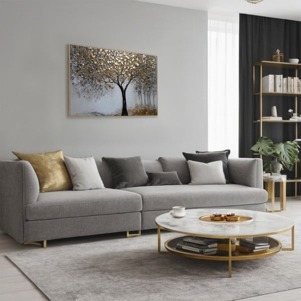 Glezna 60x90 cm Golden Leaves-image-1
