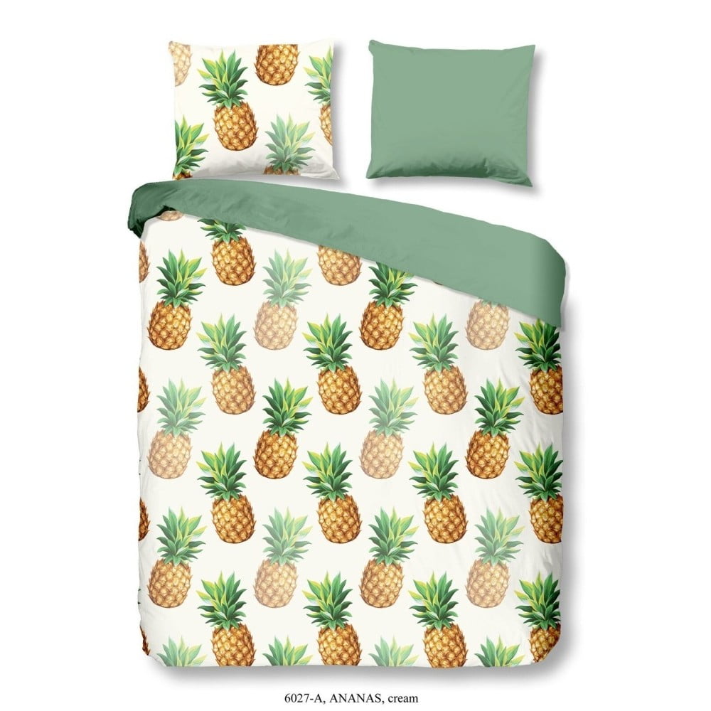 Kokvilnas gultasveļa Good Morning Premento Pineapple, 140 x 200 cm