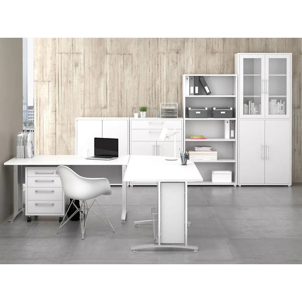 Balts modulārais grāmatu plaukts 89x189 cm Prima – Tvilum-image-1