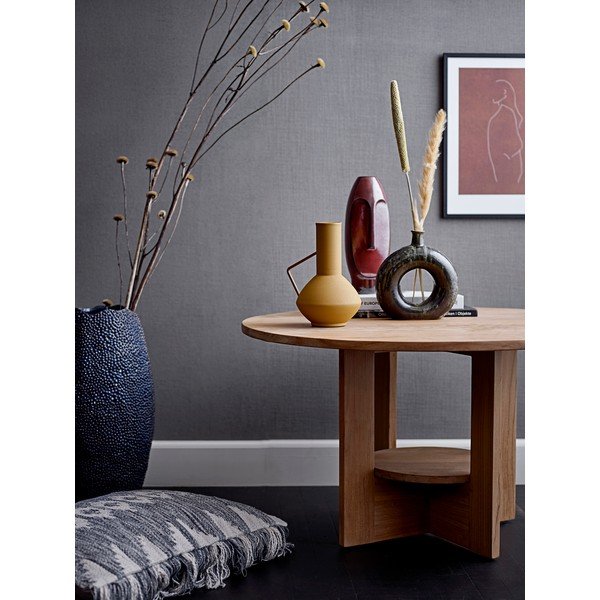 Dzeltena metāla vāze Bloomingville Irine, augstums 21 cm-image-1