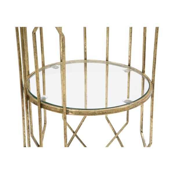 Apaļš sānu galdiņš ar stikla galda virsmu ø 35 cm Tunisi – Mauro Ferretti-image-2