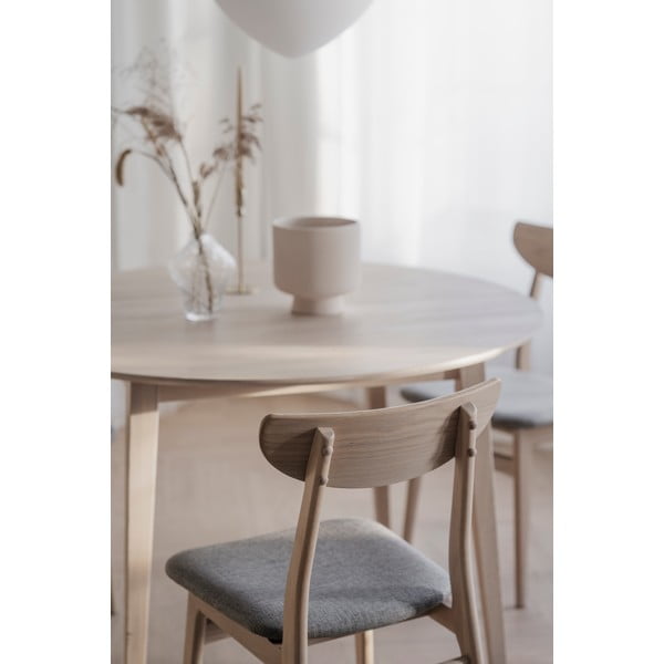 Ēdamistabas krēsli dabīgā tonī (2 gab.) Rodham – Rowico-image-3