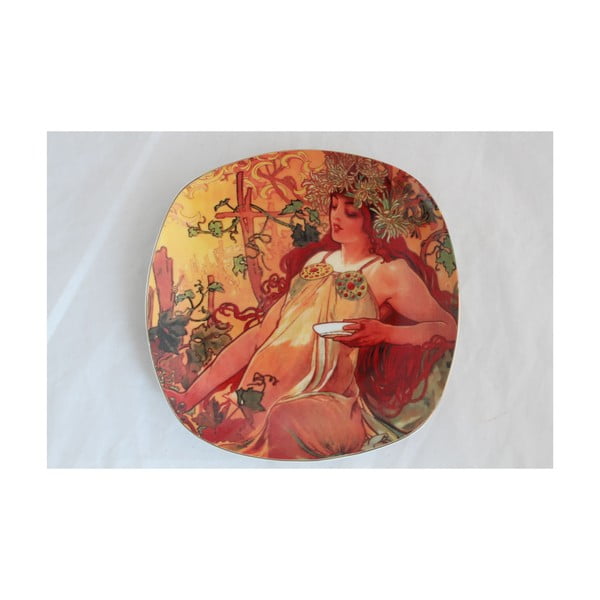 Alfons Mucha - 6 deserta šķīvju komplekts Rudens-image-1