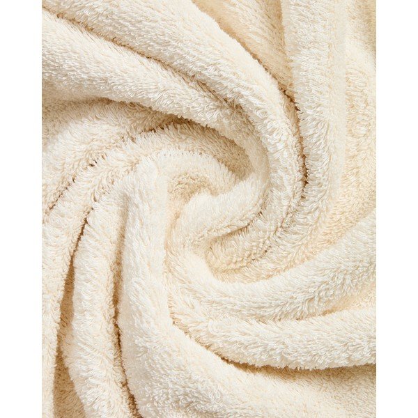 Balts/zaļš frotē kokvilnas dvielis 70x140 cm Sedora – Kave Home-image-4