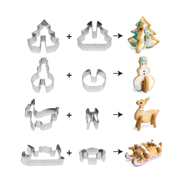 4 Guardini 3D Ziemassvētku sīkfailu komplekts-image-1