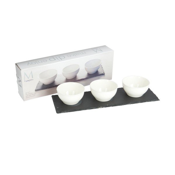 3 baltu porcelāna mērču trauku komplekts ar pamatni Mikasa-image-2