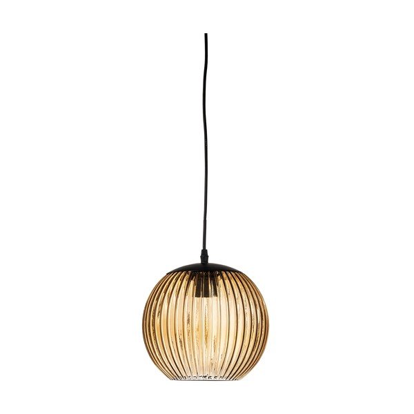 Brūna stikla LED piekaramā lampa ø 23 cm Sybia – Bloomingville