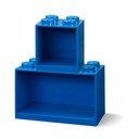 2 bērnu zilo sienas plauktu komplekts Brick - LEGO®