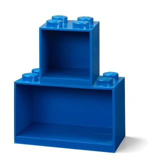 2 bērnu zilo sienas plauktu komplekts Brick - LEGO®