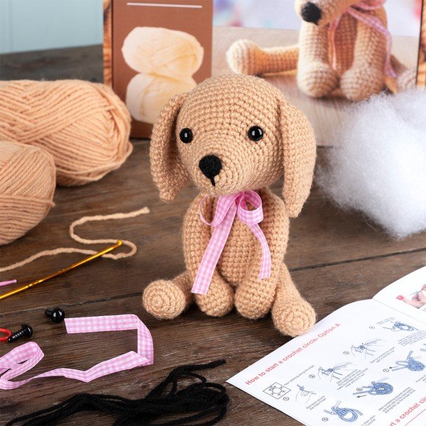 Radošais komplekts DIY Crochet Puppy – Rex London-image-1