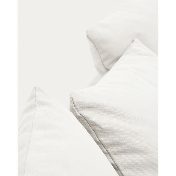 Balts lina dīvāns 240 cm Nora – Kave Home-image-1