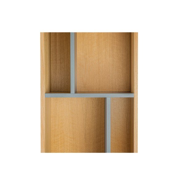 Grāmatplaukts ar pelēkiem plauktiem Woodman AbbeyWood-image-2