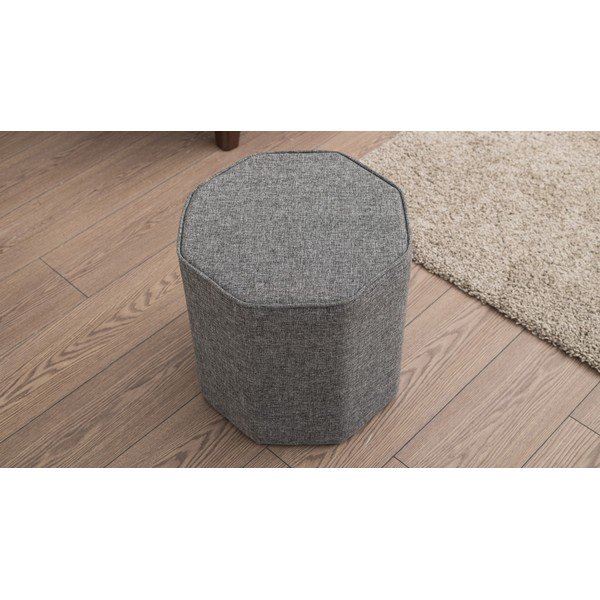 Pelēks pufs Hexa – Balcab Home-image-1