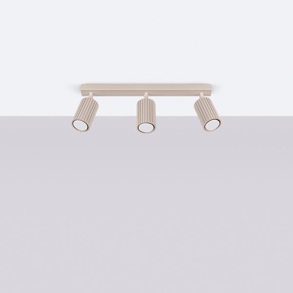 Pelēkbrūna metāla prožektora tipa lampa 6,5x45 cm Gleam – Sollux-image-2