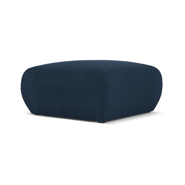 Tumši zils pufs no buklē auduma Molino – Micadoni Home-image-1