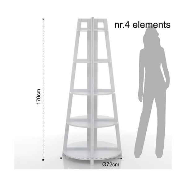 Tomasucci Varm stūra grāmatu plaukts-image-4