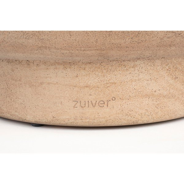 Dabīga toņa apaļš žurnālgaldiņš ar akmens imitāciju ø 80 cm Noble – Zuiver-image-4