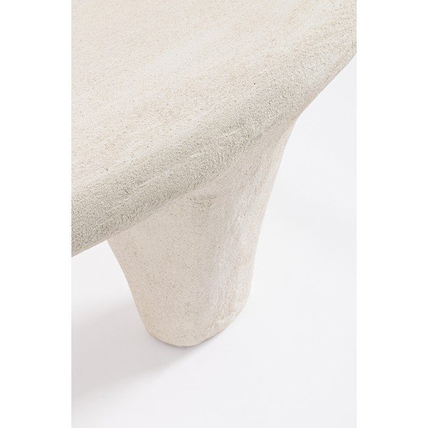 Krēmkrāsas polirezīna žurnālgaldiņš 62x102 cm Albin – Bizzotto-image-2
