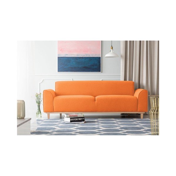 Apelsīnu trīsvietīgs dīvāns Kooko Home Jazz-image-1