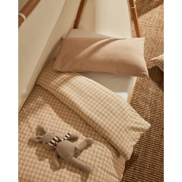 Kokvilnas bērnu gultas veļa bērnu gultiņai ar palagu 70x120 cm Yanil – Kave Home-image-1