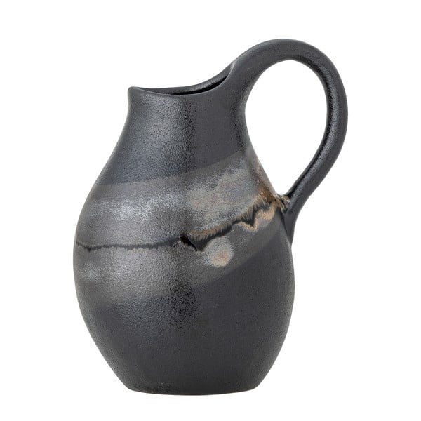 Tumši pelēka akmensmasas vāze (augstums 15 cm) Alvena – Bloomingville