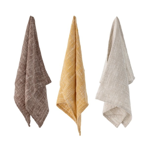 Kokvilnas dvieļu komplekts (3 gab.) 70x45 cm Heika – Bloomingville-image-2