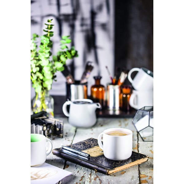 Balta porcelāna krūze ar rozā iekšpusi Maxwell & Williams Tint, 400 ml-image-1