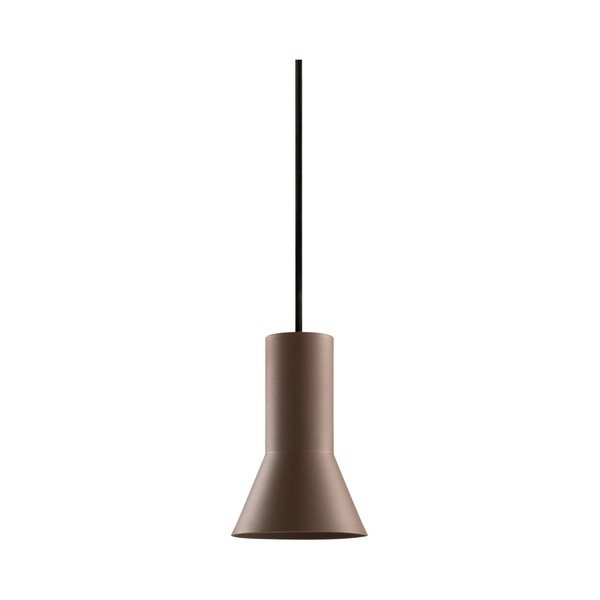 Brūna alumīnija piekaramā lampa ar regulējamu spilgtumu ø 10 cm Evan – Jotex