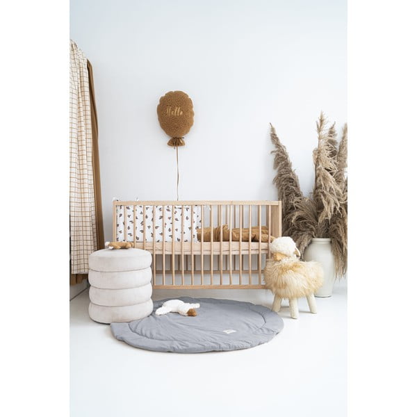 Gaiši pelēks bērnu rotaļu paklājs – Malomi Kids-image-1