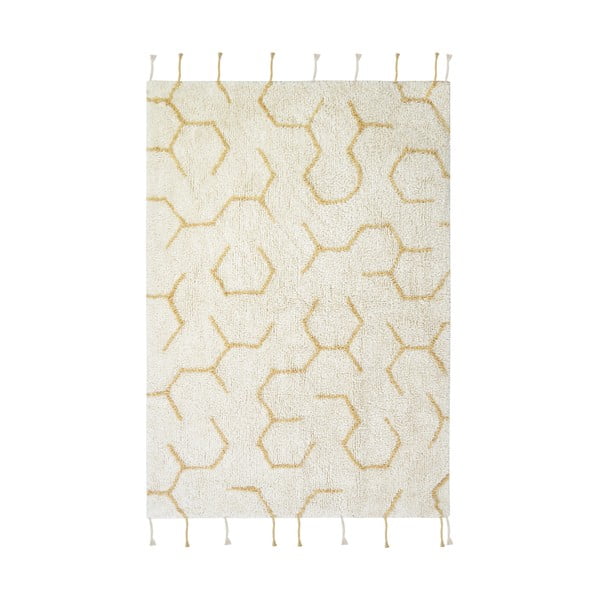 Krēmkrāsas kokvilnas bērnu rotaļu paklājs 90x130 cm Pollination – Lorena Canals-image-3