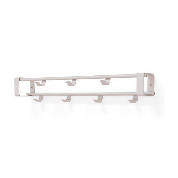 Pelēkbrūns tērauda sienas pakaramais ar plauktu 60 cm Rex – Spinder Design-image-3