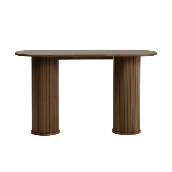 Brūns konsoles galds 40x130 cm Nola – Unique Furniture