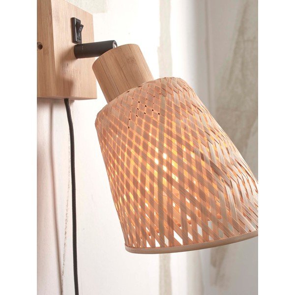 Dabīga toņa sienas lampa ø 15 cm Java – Good&Mojo-image-4