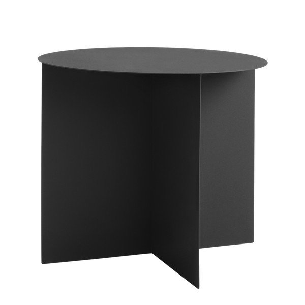 Melns kafijas galdiņš Custom Form Oli, ⌀ 50 cm