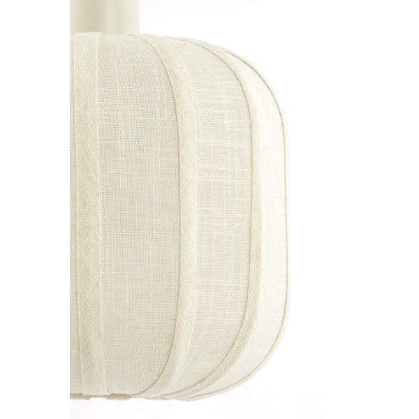 Krēmkrāsas piekaramā lampa ar auduma abažūru ø 50 cm Tufia – Light & Living-image-4