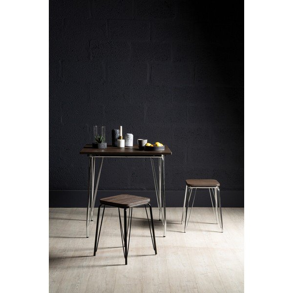 Gobas masīvkoka ēdamgalds ø 80 cm District – Premier Housewares-image-3