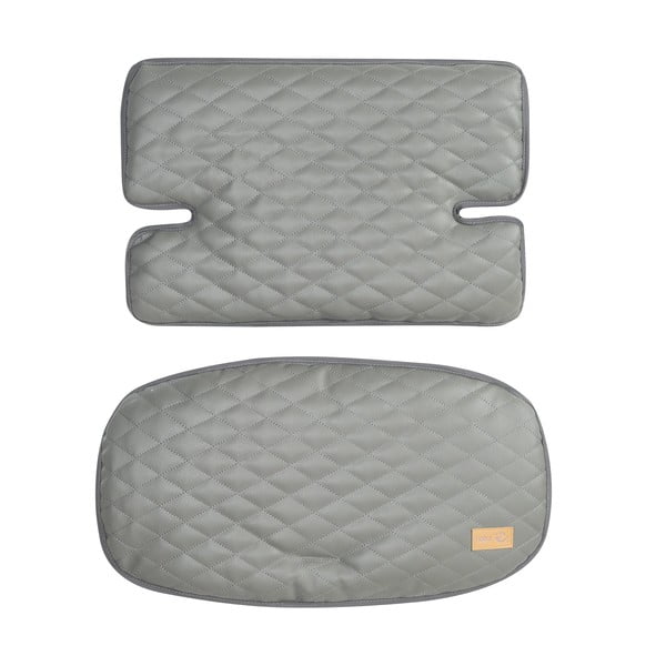 Pelēks/brūns bērnu pusdienu krēsliņa spilvens Luxe – Roba-image-2