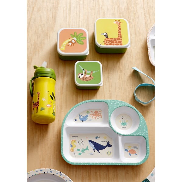 Balts bērnu šķīvis 27x21 cm Ocean – Ladelle-image-1