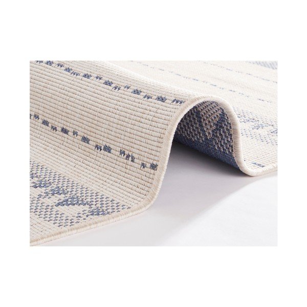 Zils un krēmkrāsas āra paklājs NORTHRUGS Bahamas, 160 x 230 cm-image-3
