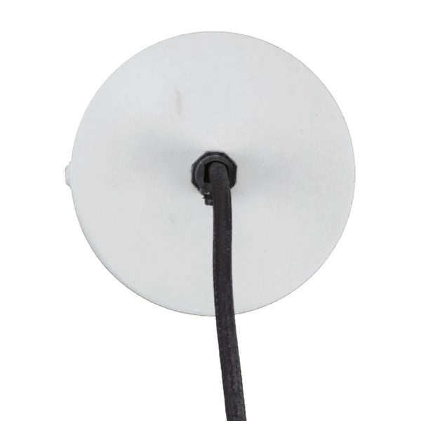 Balta piekaramā lampa ar koka detaļām Leitmotiv Farm, ⌀ 41 cm-image-1