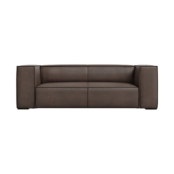 Brūns ādas dīvāns 212 cm Madame – Windsor & Co Sofas