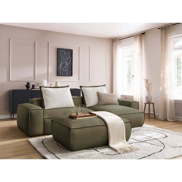 Zaļš stūra dīvāns Boheme – Bobochic Paris-image-3