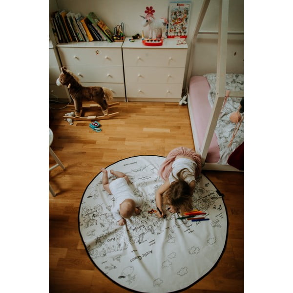 Paklāja un tekstila marķieru komplekts Butter Kings Camping, ø 130 cm-image-4