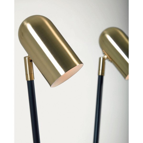 Melna/zelta krāsas stāvlampa ar metāla abažūru (augstums 152 cm) Clemence – Kave Home-image-4