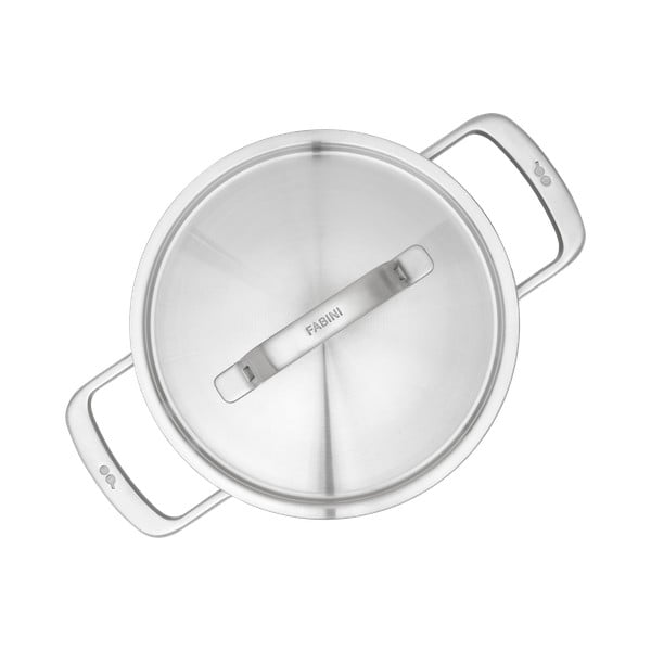 Nerūsējošā tērauda katls ar vāku piemērots indukcijas plītij 3 l Lucca 3.0 – FABINI-image-3